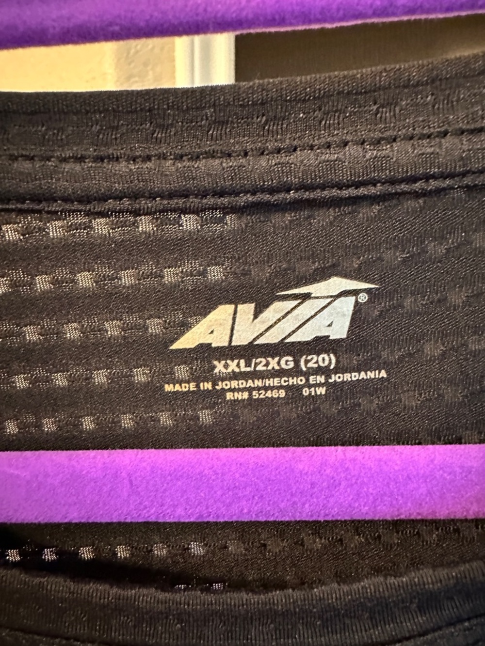 Avia Women’s Short Sleeve Crew Neck Workout Top XXL - Picture 3 of 6